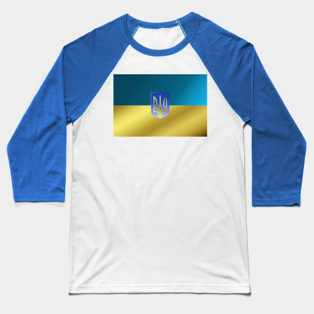 Ukraine Flag Baseball T-Shirt by Historia